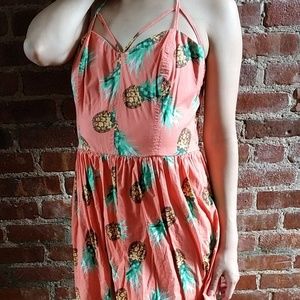 Charlotte Russe guava pineapple dress
